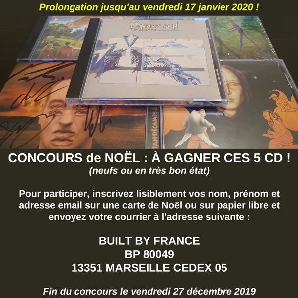 Concours : a gagner 5 CD