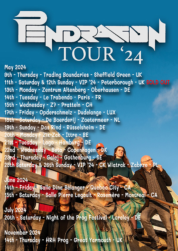 Pendragon - Flyer tournee 2024