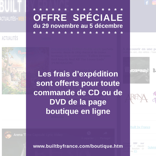 Offre speciale boutique Built by France novembre 2022